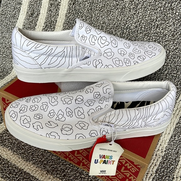 Vans Classic Slip-On U-Paint Leopard/Zebra WMNS - Picture 2 of 16